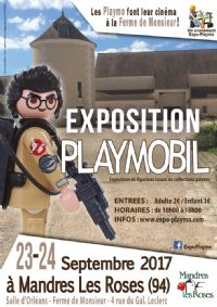 Exposition Playmobil à la Ferme de Monsieur à Mandres les Roses. Du 23 au 24 septembre 2017 à Mandres les Roses. Val-de-Marne.  10H00